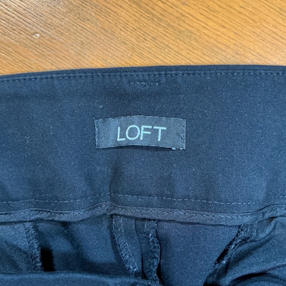 LOFT Julie Skinny Black Dress Pants 12T - Picture 8 of 12